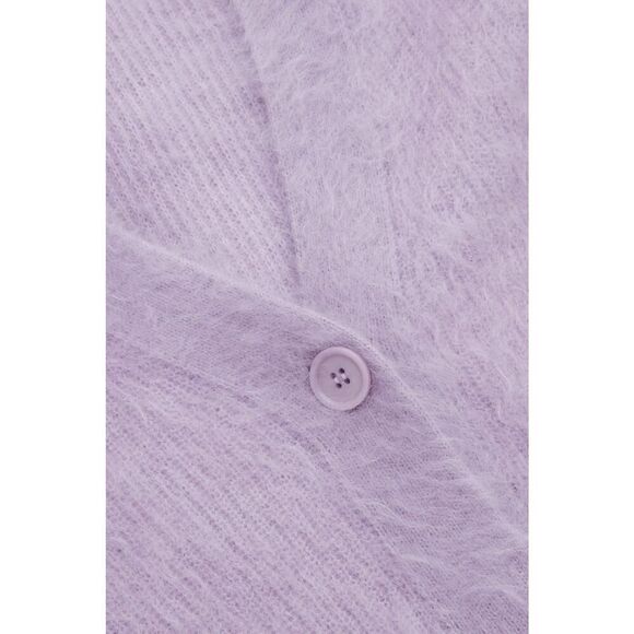 NWOT LONGLINE OVERSIZED MOHAIR CARDIGAN LILAC XS/S - Picture 6 of 15
